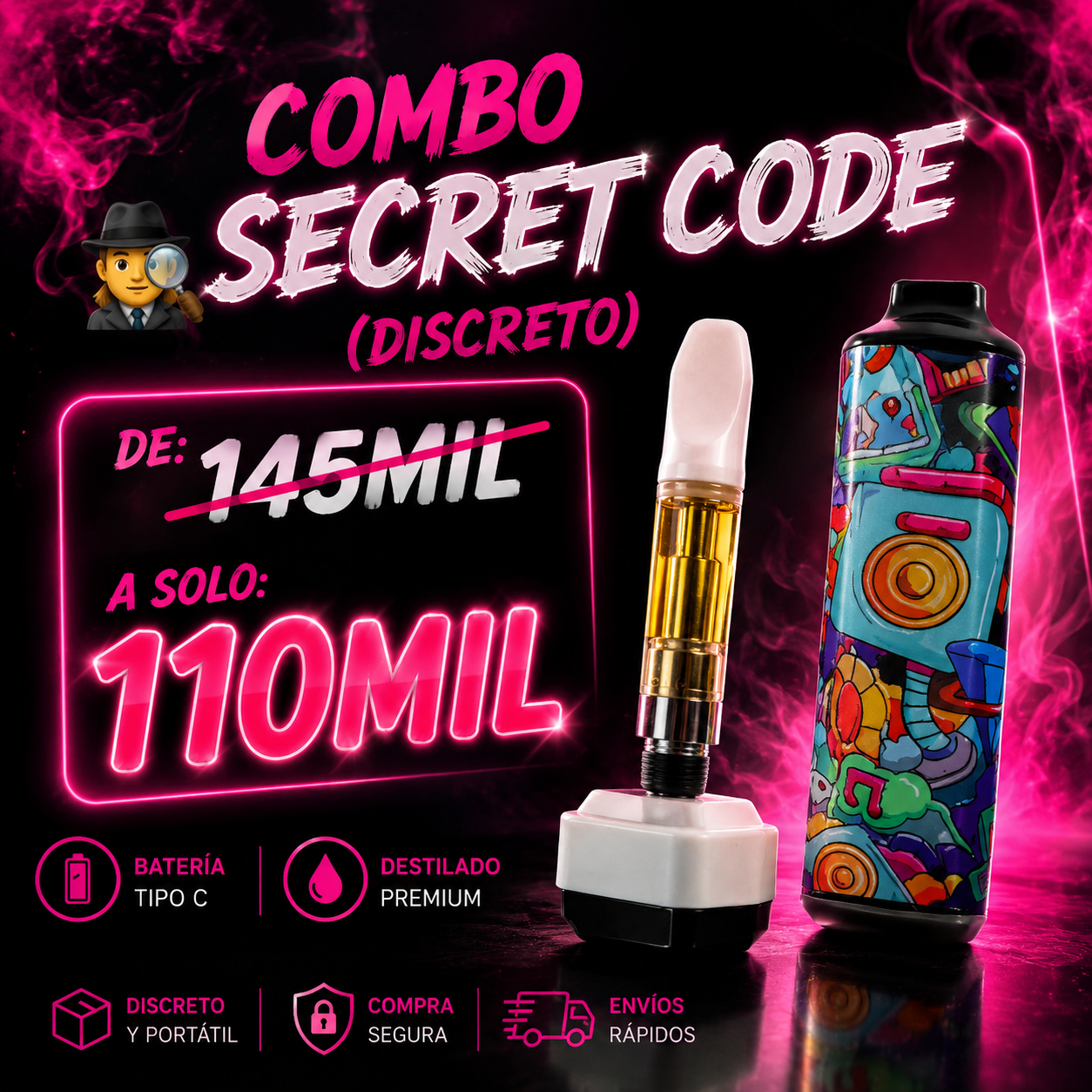 🕵️‍♂️ Secret Code (Discreto)